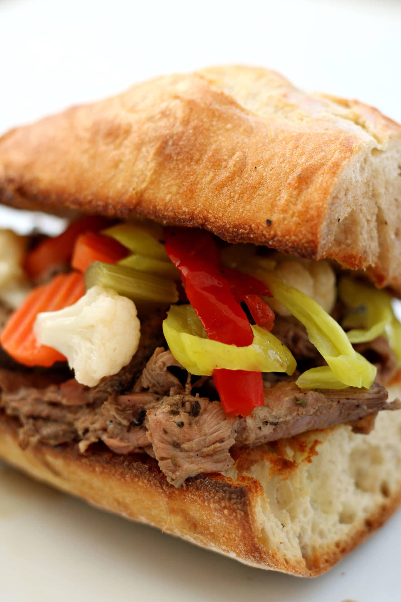 Instant Pot Chicago Italian Beef Sandwiches from 365 Days of Slow + Pressure Cooking