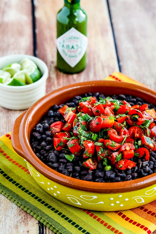 Spicy Black Beans with Cilantro from Kalyn's Kitchen