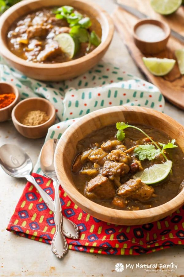 Pork Keto Chile Verde from My Natural Family