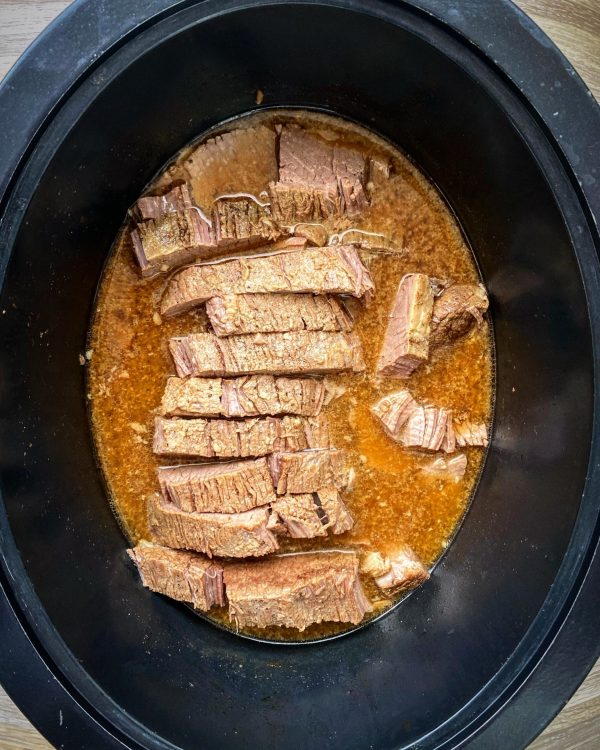 Slow Cooker Beef Brisket from Fit Slow Cooker Queen