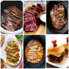 Slow Cooker or Instant Pot Recipes for Beef Brisket collage photo