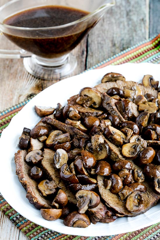 Low-Carb Slow Cooker Mushroom Lover's Pot Roast from Kalyn's Kitchen