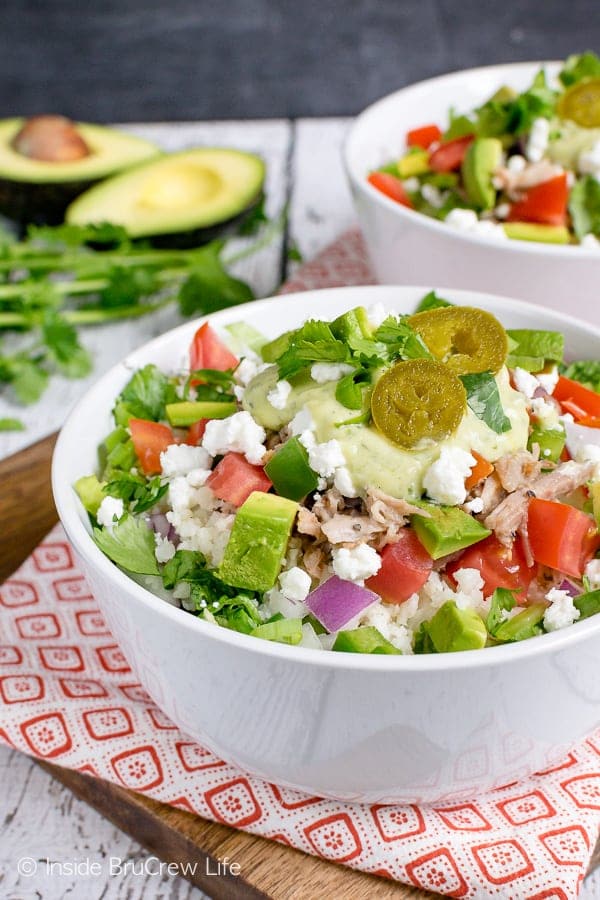 Healthy Pulled Pork Burrito Bowls from Inside Bru Crew Life