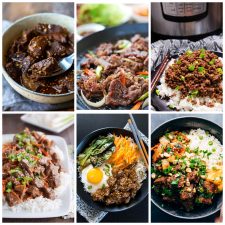 Instant Pot Korean Beef collage of featured recipes