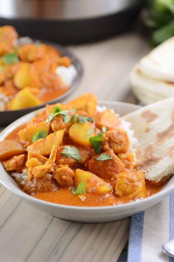 Instant Pot Indian Butter Chicken and Potato Curry from Mel's Kitchen Cafe