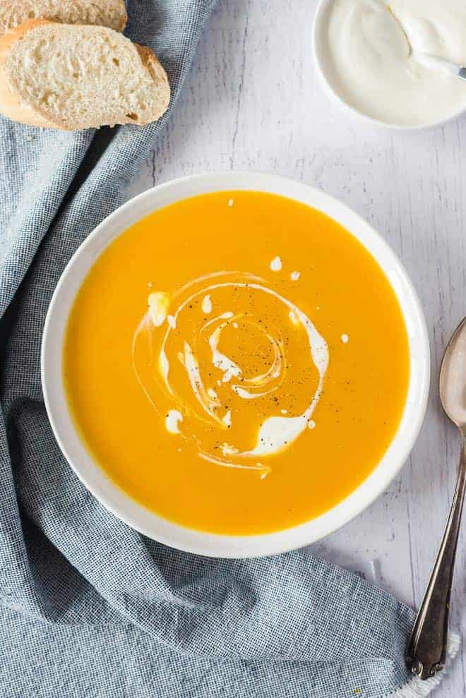 CrockPot Pumpkin Soup from Rachel Cooks