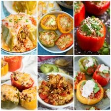 Instant Pot Stuffed Peppers Recipes photo collage