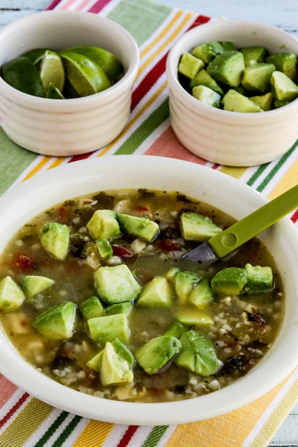 Chicken Tomatillo Soup from Kalyn's Kitchen