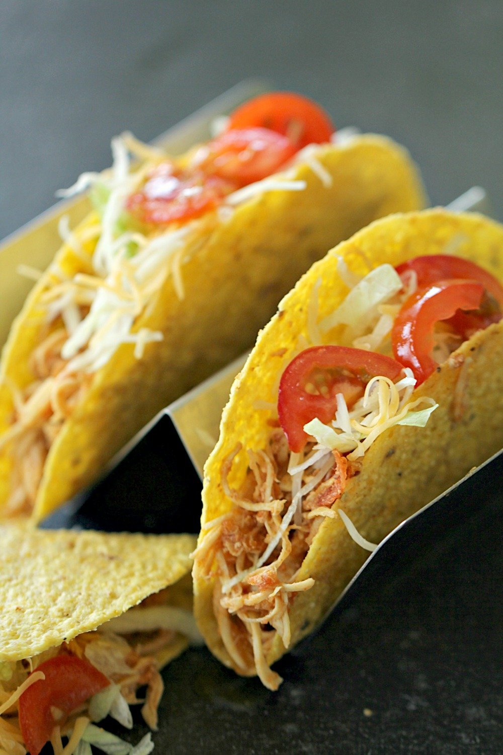 3-Ingredient Slow Cooker Chicken Tacos from Six Sisters' Stuff
