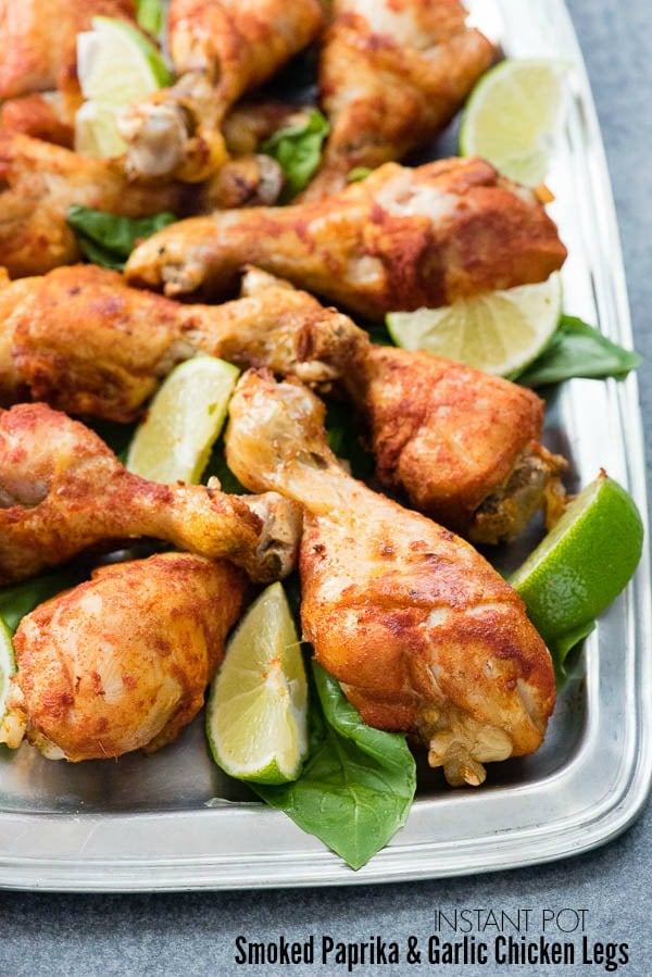 Instant Pot Smoked Paprika & Garlic Chicken Legs from Boulder Locavore