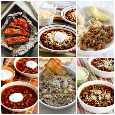Low-Carb and Keto Instant Pot Ground Beef Recipes collage of featured recipes