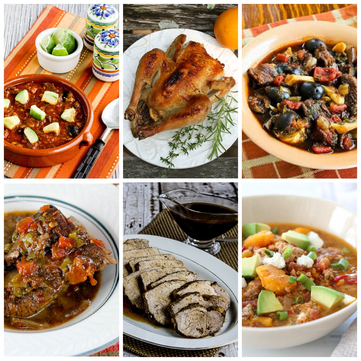 Paleo Slow Cooker Recipes collage of featured recipes