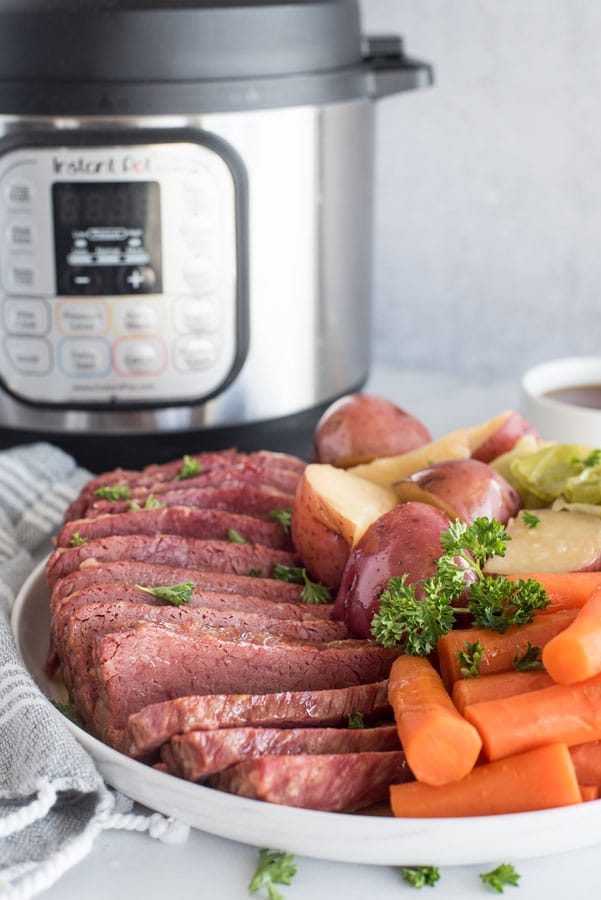 Instant Pot Corned Beef and Cabbage from Pressure Cooking Today