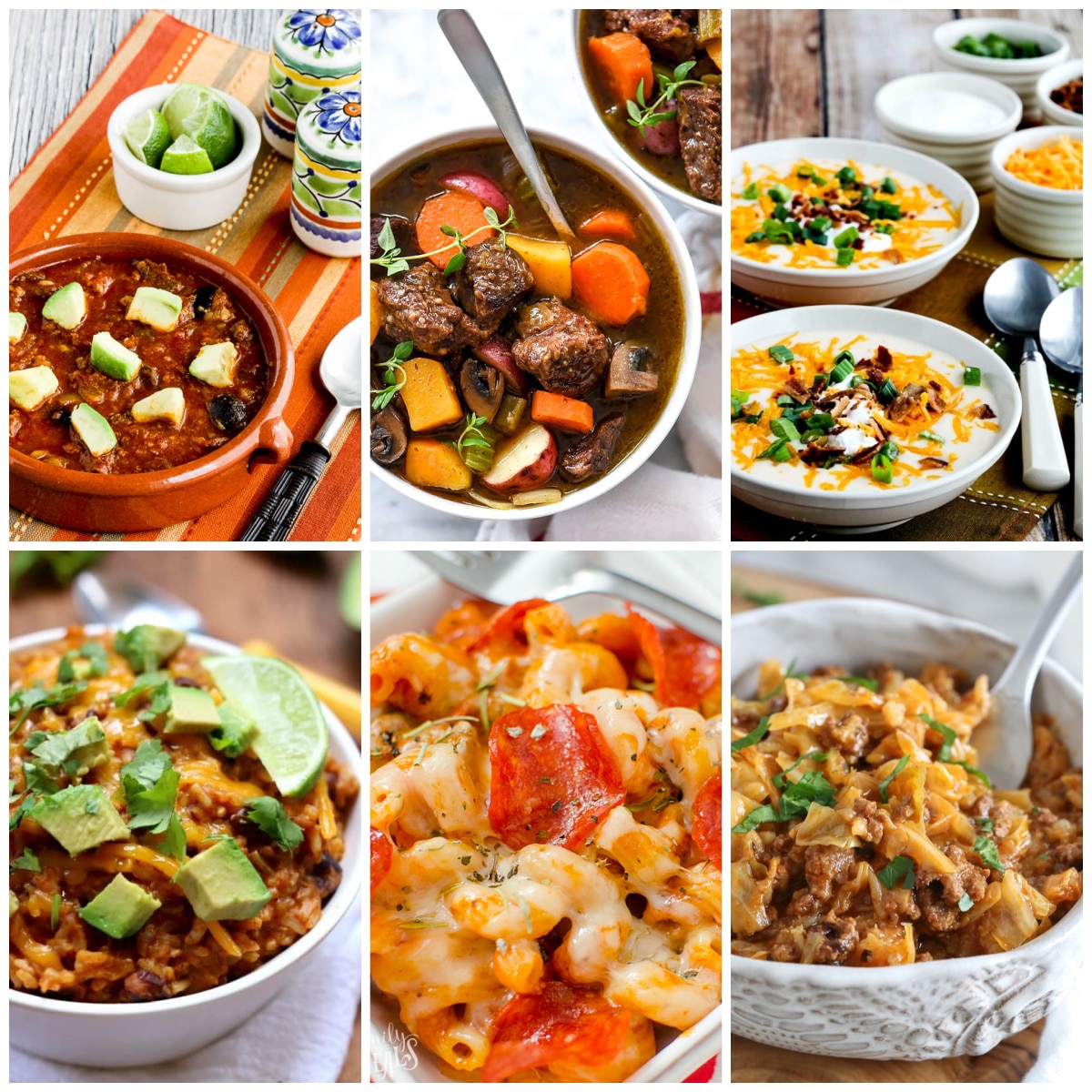 50 Amazing Instant Pot One-Pot Meals collage photo of featured recipes