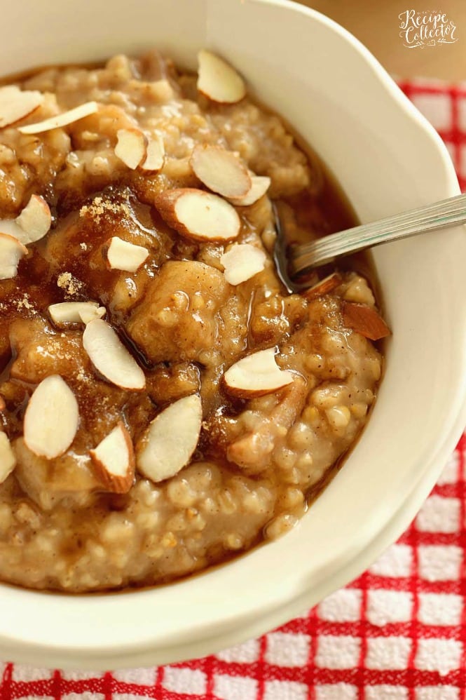 Overnight, Slow Cooker, Eggnog Cranberry Steel-Cut Oatmeal