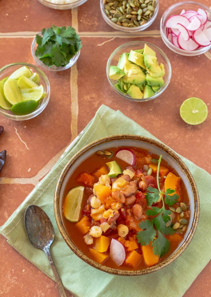 Instant Pot Butternut Squash Pozole from Letty's Kitchen