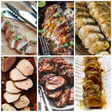 Slow Cooker and Instant Pot Pork Tenderloin Recipes collage of featured recipes
