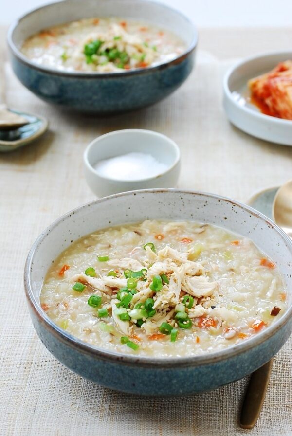 Dakjuk (Korean Chicken Porridge) from Korean Bapsang