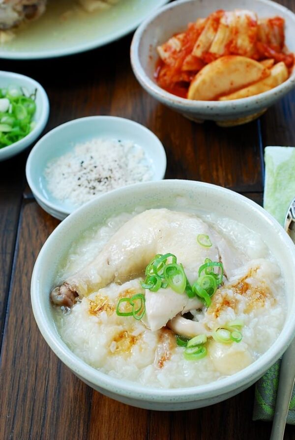 Nurungji Baeksuk (Boiled Chicken with Rice) from Korean Bapsang