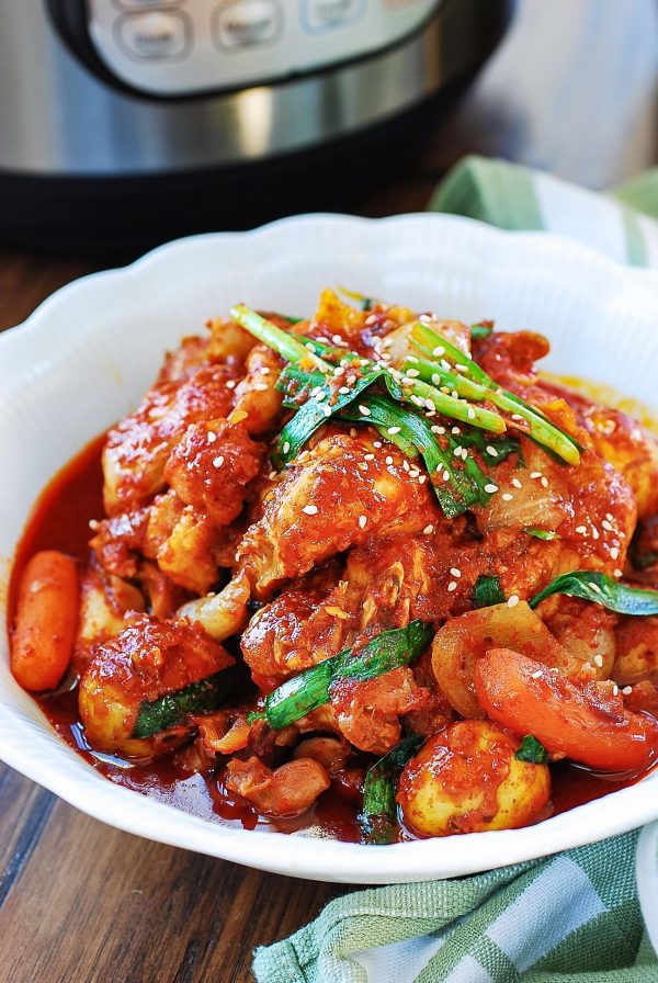Dakbokkeumtang (Spicy Chicken Stew) from Korean Bapsang