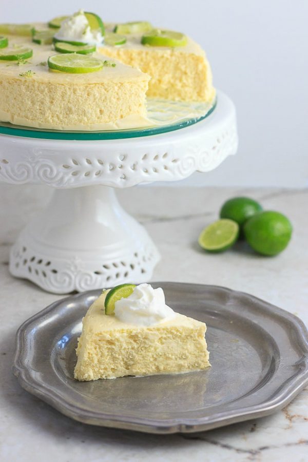 Keto Instant Pot Key Lime Cheesecake from Beauty and the Foodie