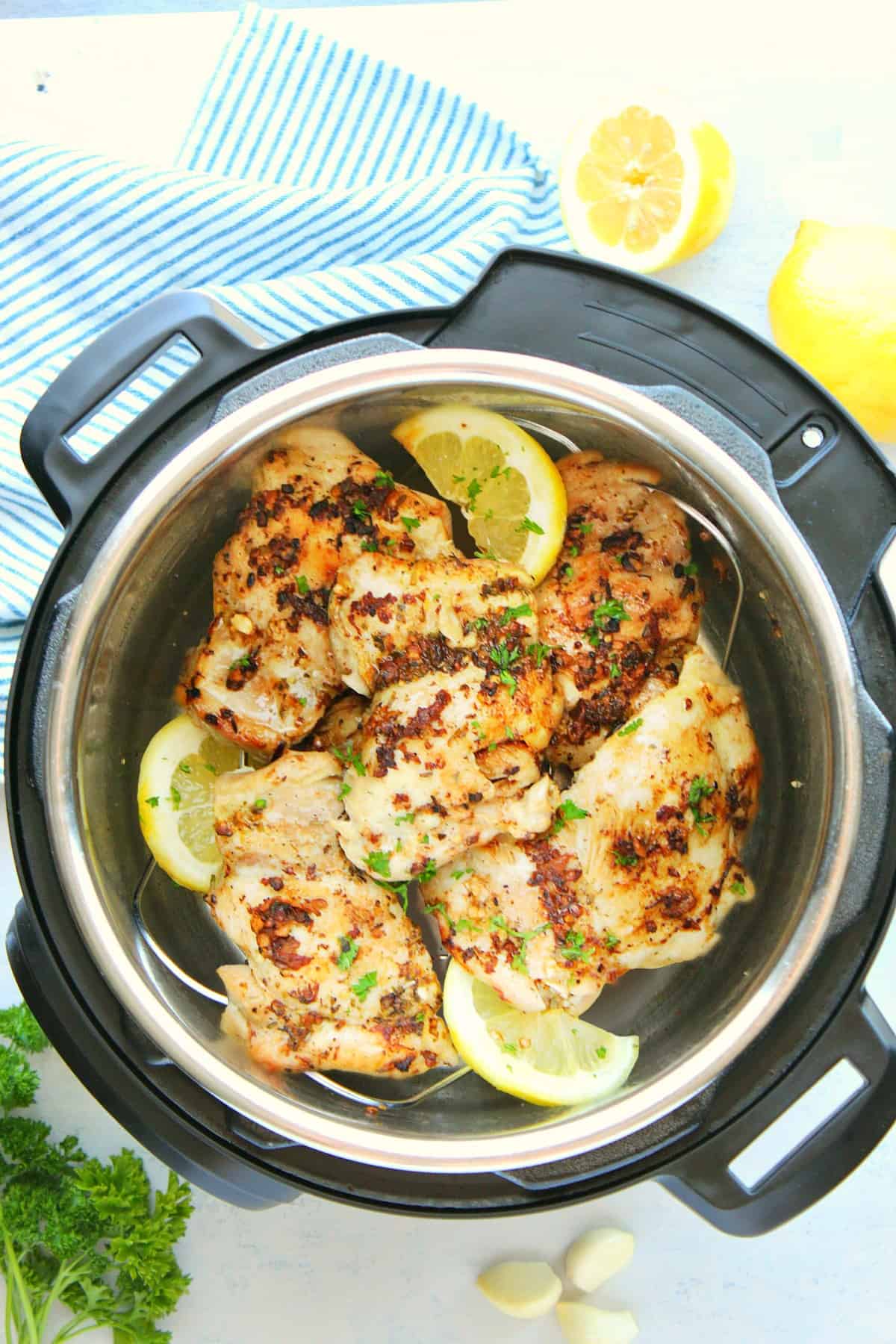 Instant Pot Lemon Chicken from Crunchy Creamy Sweet