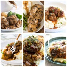 Instant Pot Salisbury Steak collage of featured recipes