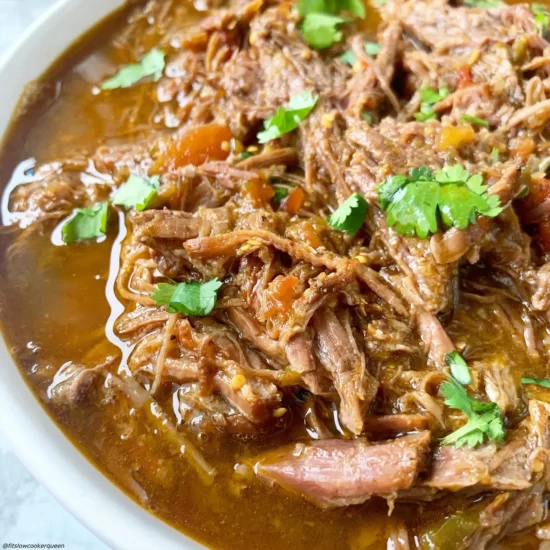 Salsa Verde Beef from Fit Slow Cooker Queen