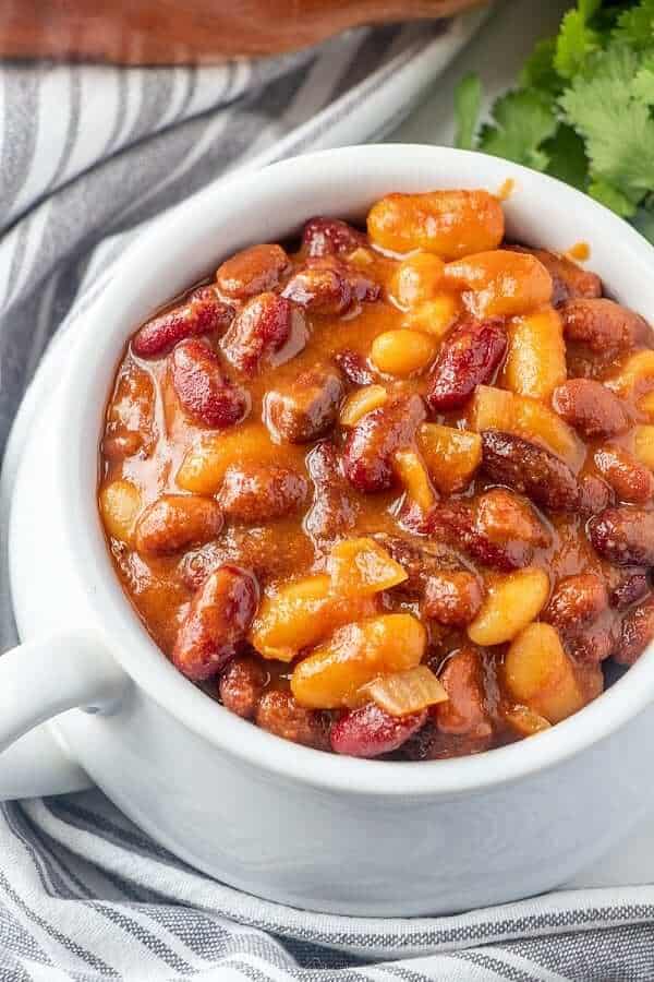 Vegetarian Baked Beans from the Crock Pot from Vegan in the Freezer