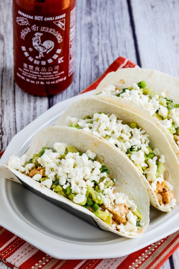 Instant Pot Sriracha Chicken Tacos from Kalyn's Kitchen