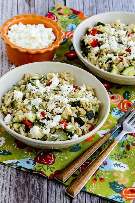 Slow Cooker Brown Rice Veggie Bowl from Kalyn's Kitchen