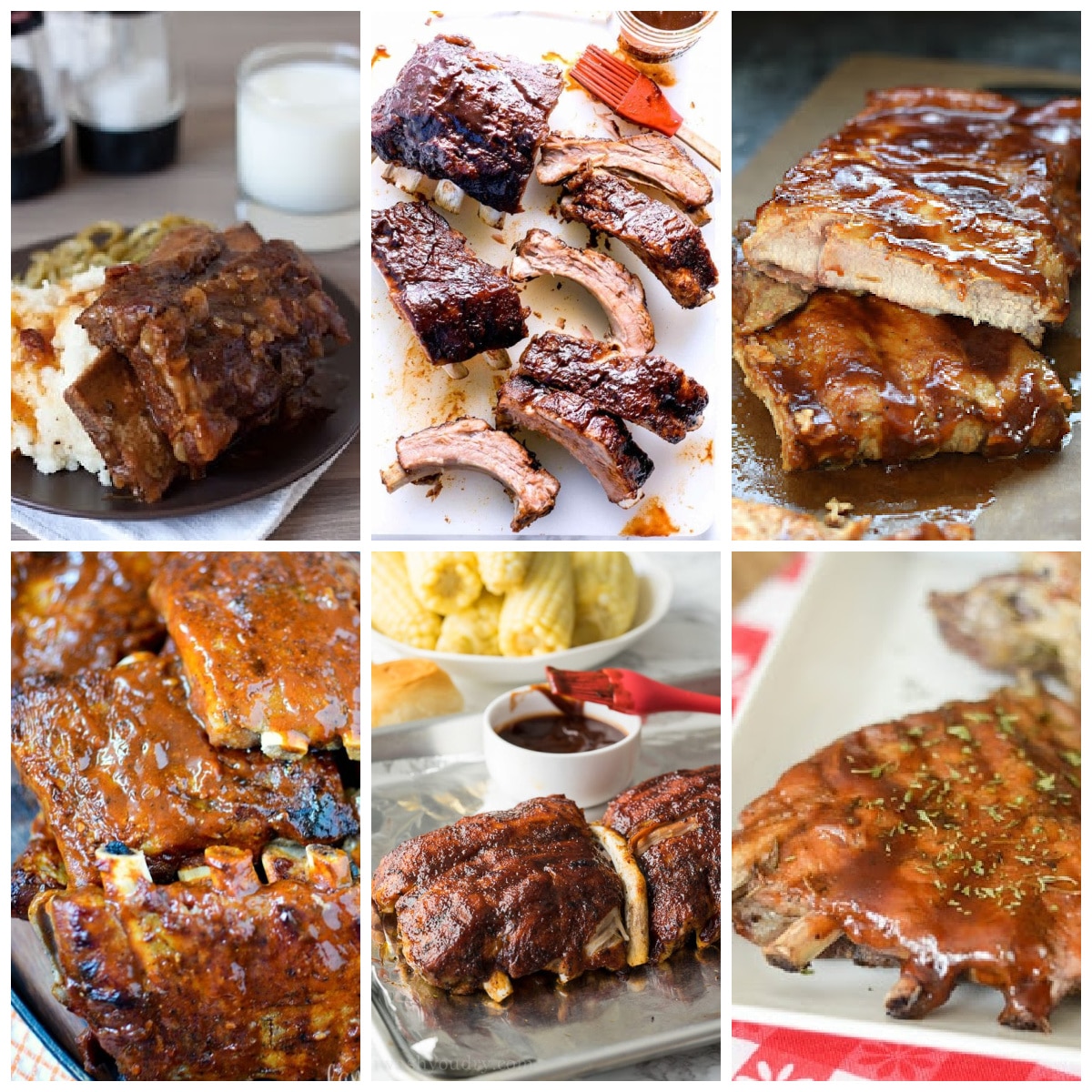 The BEST Instant Pot Ribs Recipes collage of featured recipes