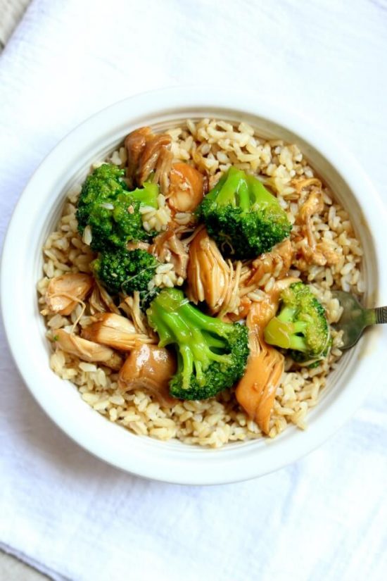 Instant Pot Chicken Broccoli Rice Bowl from 365 Days of Slow + Pressure Cooking