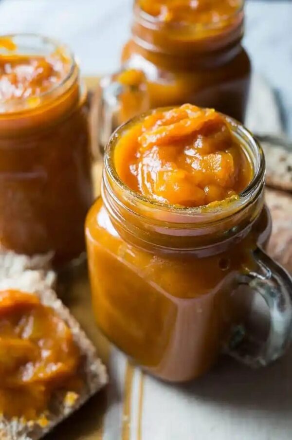 Pressure Cooker Spiced Pumpkin Apple Butter from Pressure Cooking Today