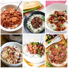 Instant Pot Red Beans and Rice collage of featured recipes