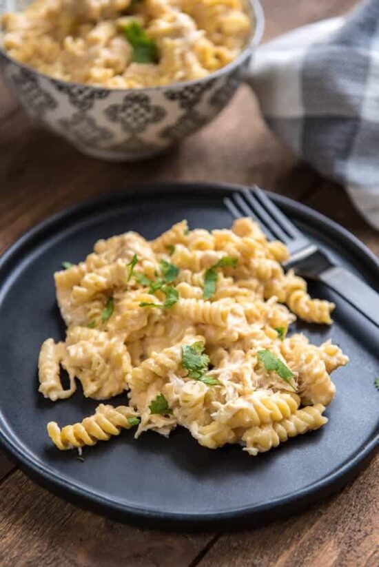 Mac And Cheese With Garlic Chicken from Slow Cooker Gourmet