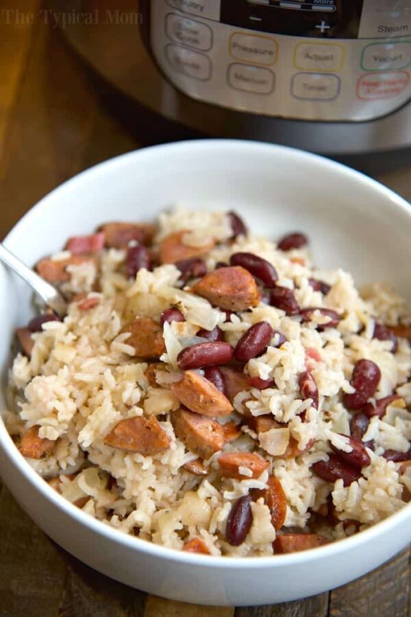 Instant Pot Red Beans and Rice from The Typical Mom