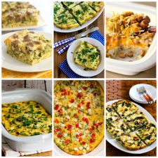 Low-Carb Slow Cooker Breakfast Casseroles collage of featured recipes
