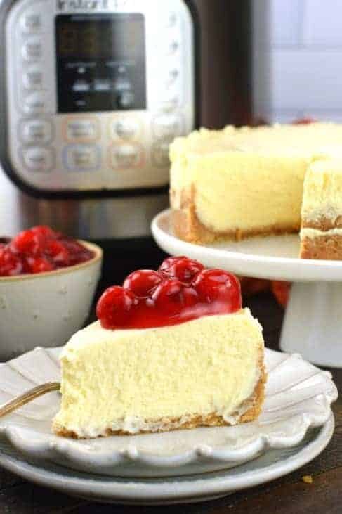 Easy Instant Pot Cheesecake from Shugary Sweets
