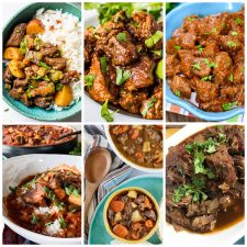 Carne Guisada Recipes collage of featured recipes