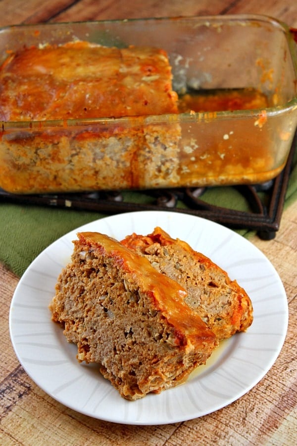Slow Cooker Chicken Parmigiana Meatloaf from Recipe Girl