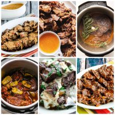 Instant Pot Keto Pot Roast Recipes collage of featured recipes