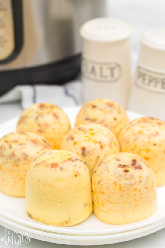Instant Pot Bacon Cheddar Egg Bites from Family Fresh Meals