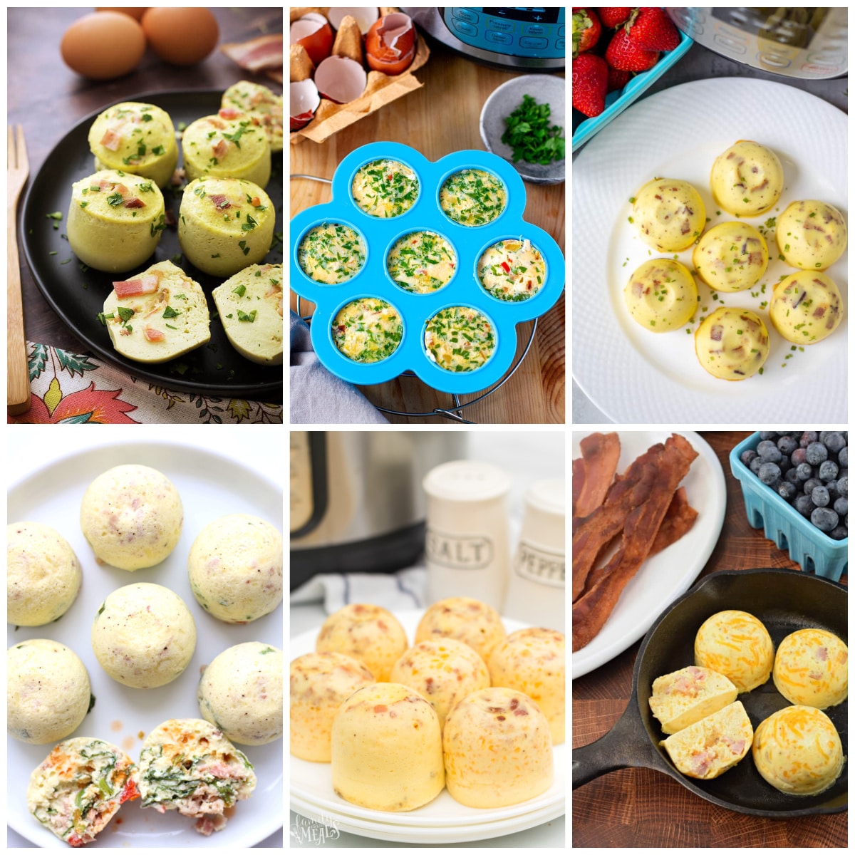 Instant Pot Egg Bites Recipes photo collage