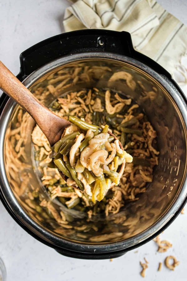 Instant Pot Green Bean Casserole from Shugary Sweets