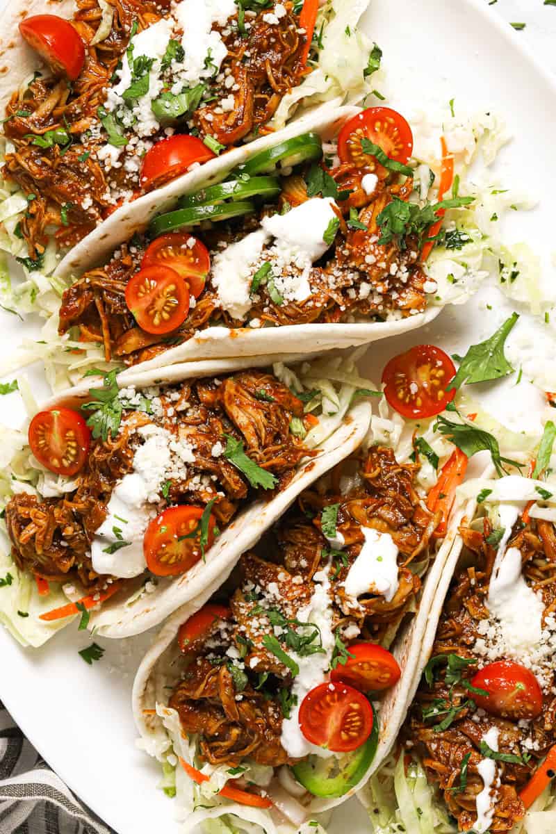 Barbecue Chicken Tacos from Midwest Foodie