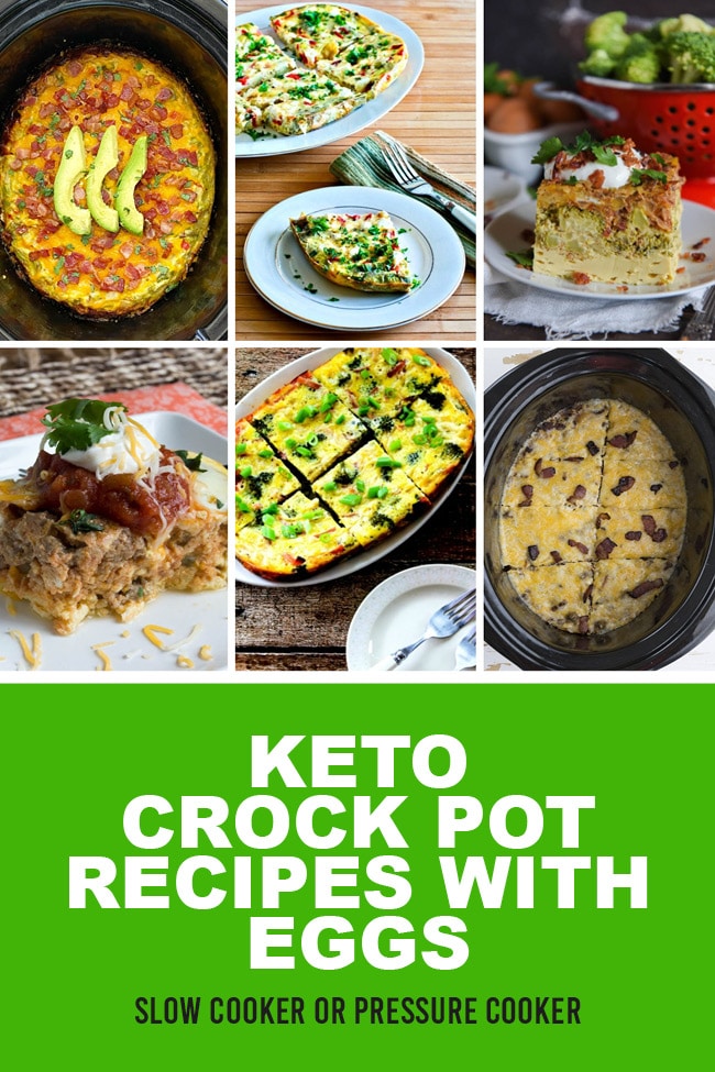 Pinterest image of Keto Crock Pot Recipes with Eggs