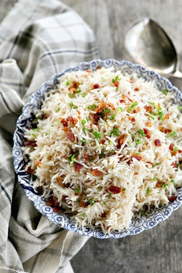 Bacon Garlic Rice from Foodie with Family