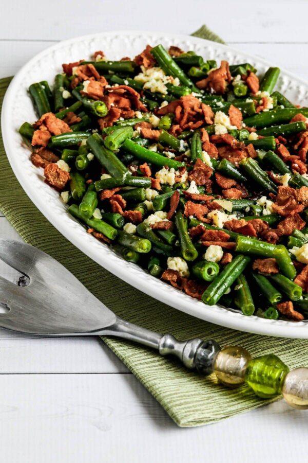 Instant Pot Green Beans with Bacon and Gorgonzola from Kalyn's Kitchen