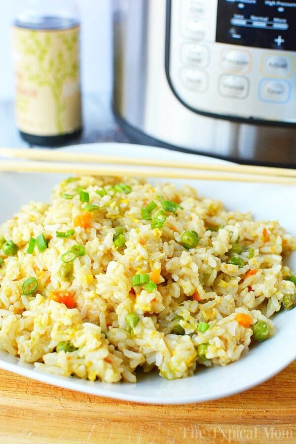 Easy Pressure Cooker Fried Rice from The Typical Mom.